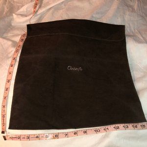 Cristofle brown silver cleaning cloth bag